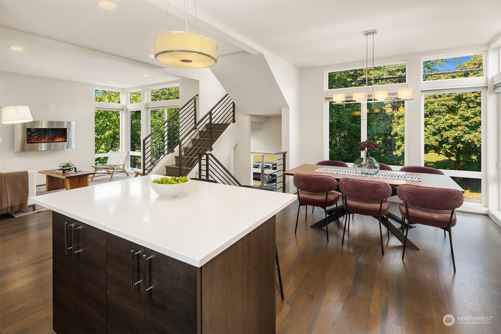 417 North 50th Street Seattle, WA 98103 - Photo 7 of 30 a view of a dining room with furniture window and outside view
