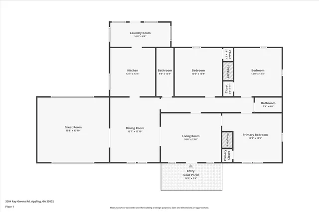 $549,000 | 3204 Ray Owens Road, Appling, GA 30802