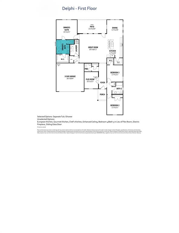 529 Marcus Lane Crowley, TX 76036 - Photo 32 of 32 Delphina Floor Plan