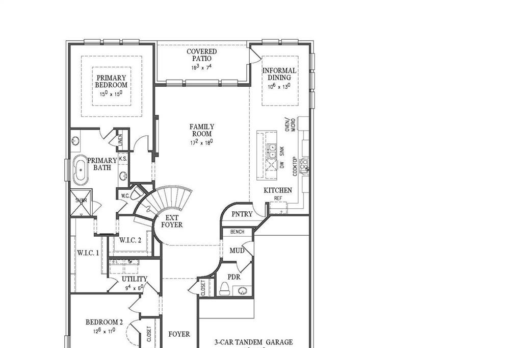1417 Rodeo Ridge Drive Georgetown, TX 78628 - Photo 33 of 37 View of room layout