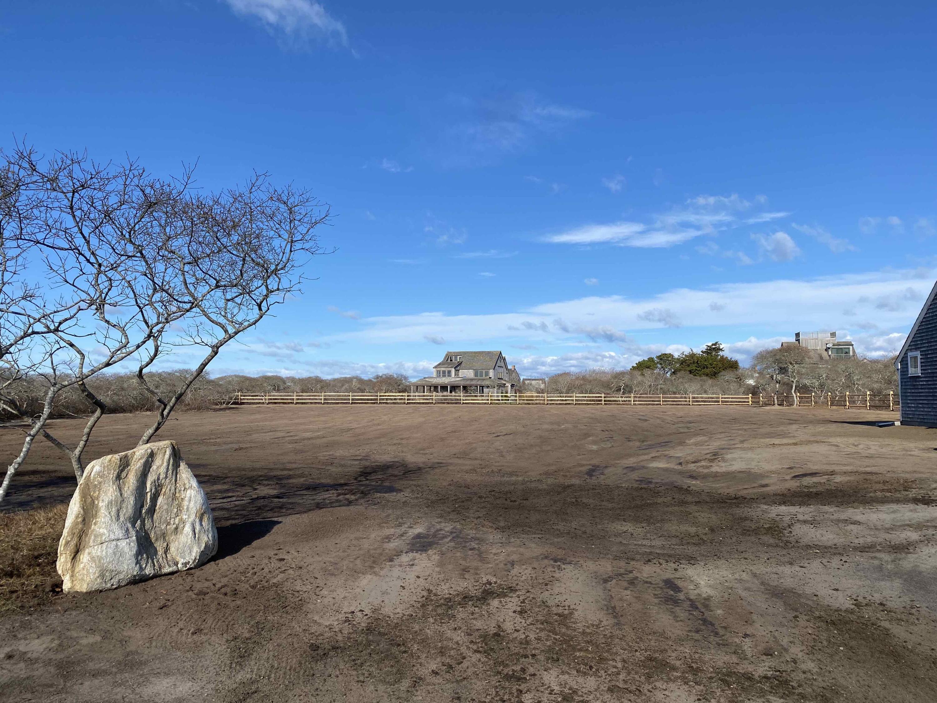 41 Wigwam Road Nantucket, MA 02554 - Photo 2 of 10 a view of a dry yard with wooden fence