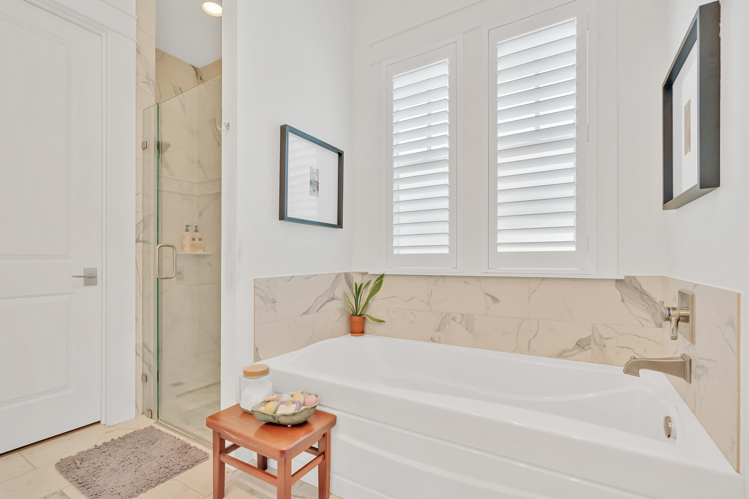 76 Jack Knife Drive Inlet Beach, FL 32461 - Photo 29 of 43 a bathroom with a bathtub and next to a window