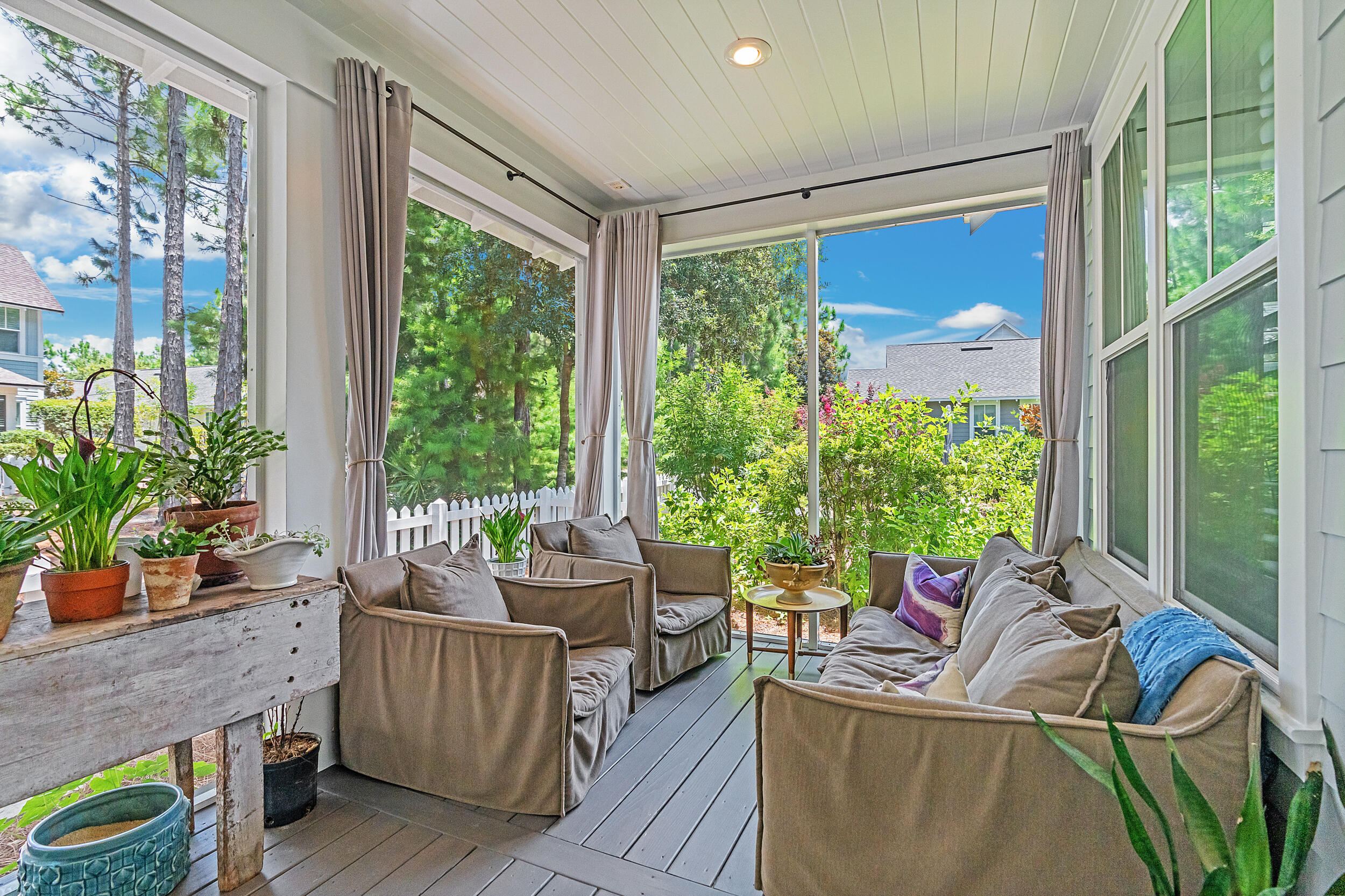 76 Jack Knife Drive Inlet Beach, FL 32461 - Photo 3 of 43 a living room with furniture and a floor to ceiling window