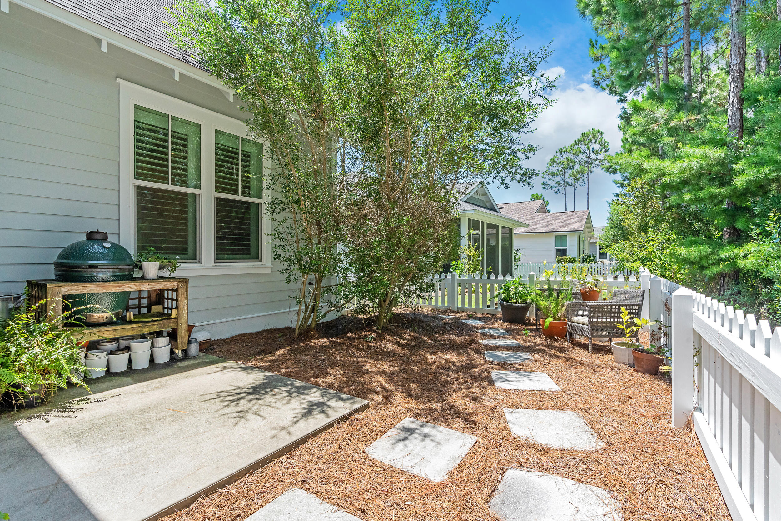 76 Jack Knife Drive Inlet Beach, FL 32461 - Photo 32 of 43 a view of a backyard with sitting area and furniture