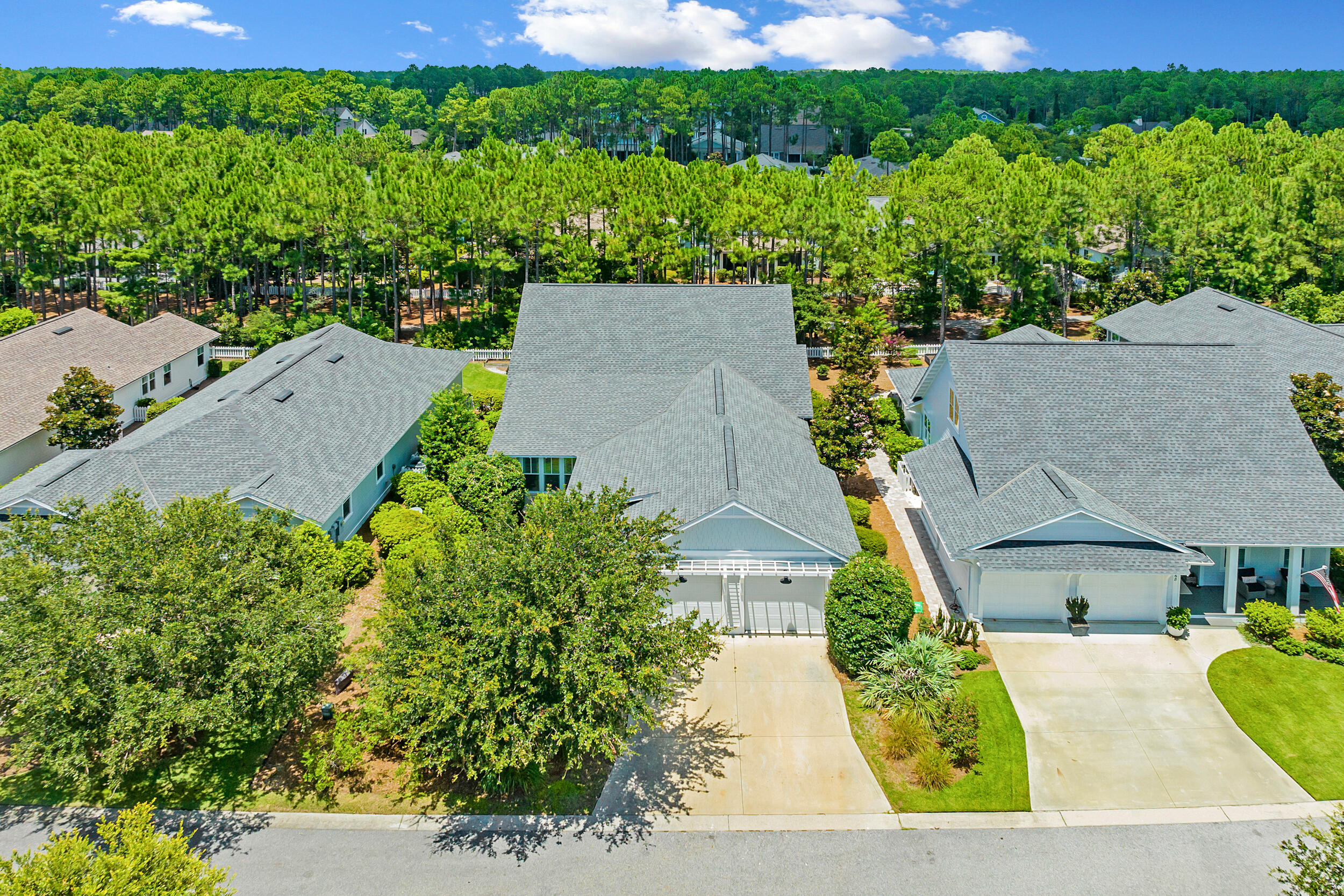 76 Jack Knife Drive Inlet Beach, FL 32461 - Photo 37 of 43 an aerial view of a house with a yard basket ball court and outdoor seating