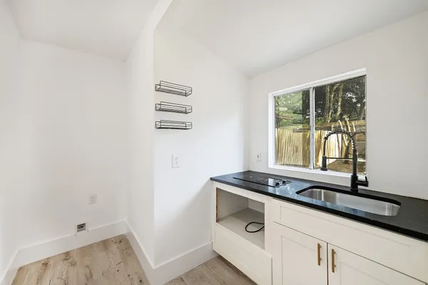a room with storage and utility