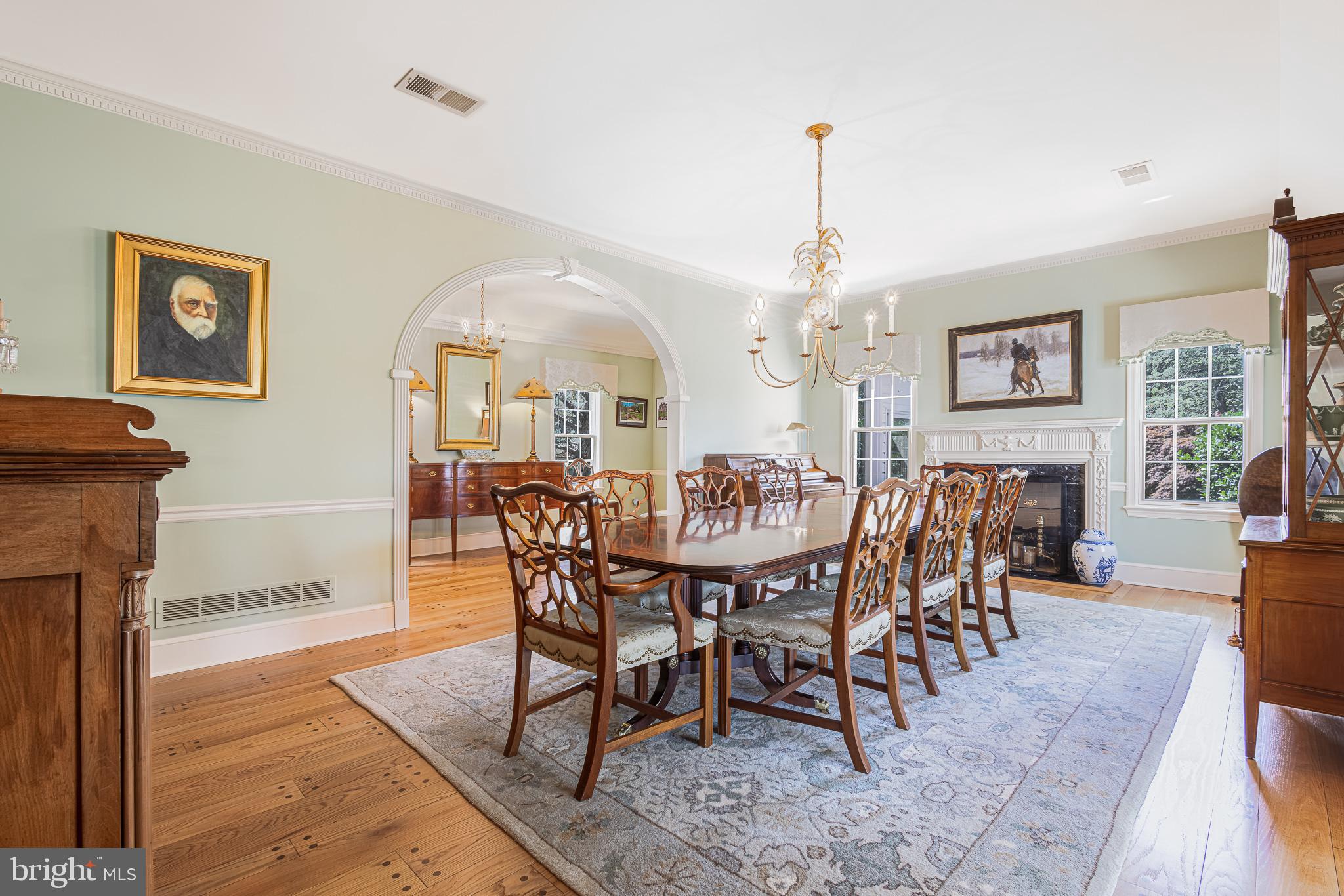 4440 Baildon Road Trappe, MD 21673 - Photo 47 of 98 Elegant dining room with wood burning fireplace