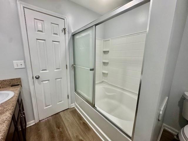 4433 Watson Ridge Drive Stone Mountain, GA 30083 - Photo 43 of 48 a bathroom with a glass door shower