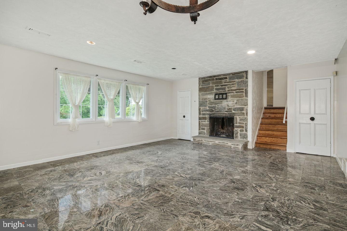 7948 Rolling Green Road Cheltenham, PA 19012 - Photo 18 of 24 Family Room w/Stone Fireplace