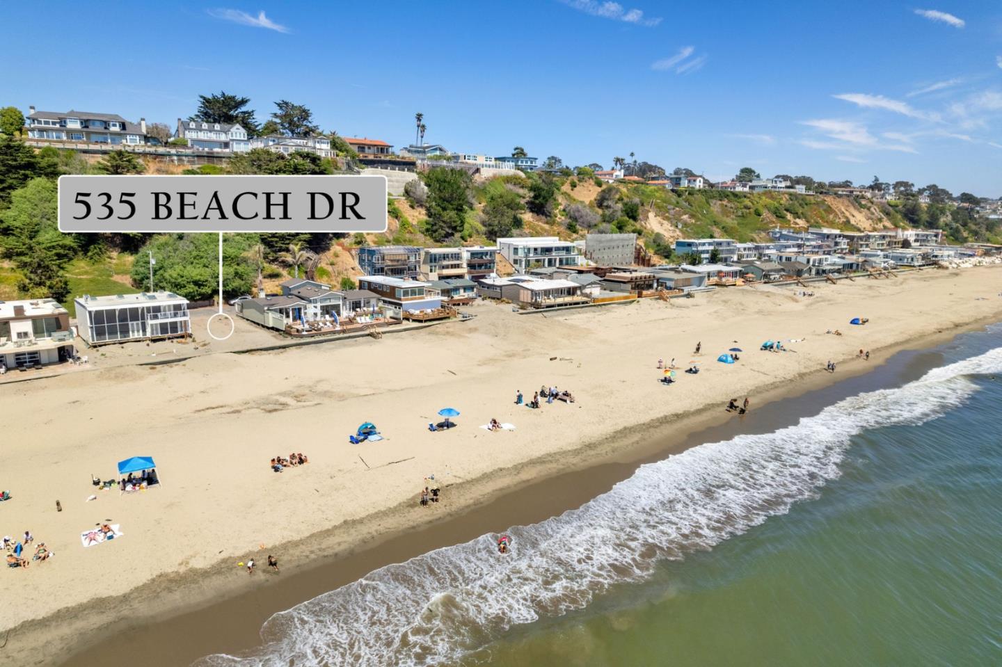 535 Beach Drive Aptos, CA 95003 - Photo 13 of 18 a view of swimming pool with a table and chairs