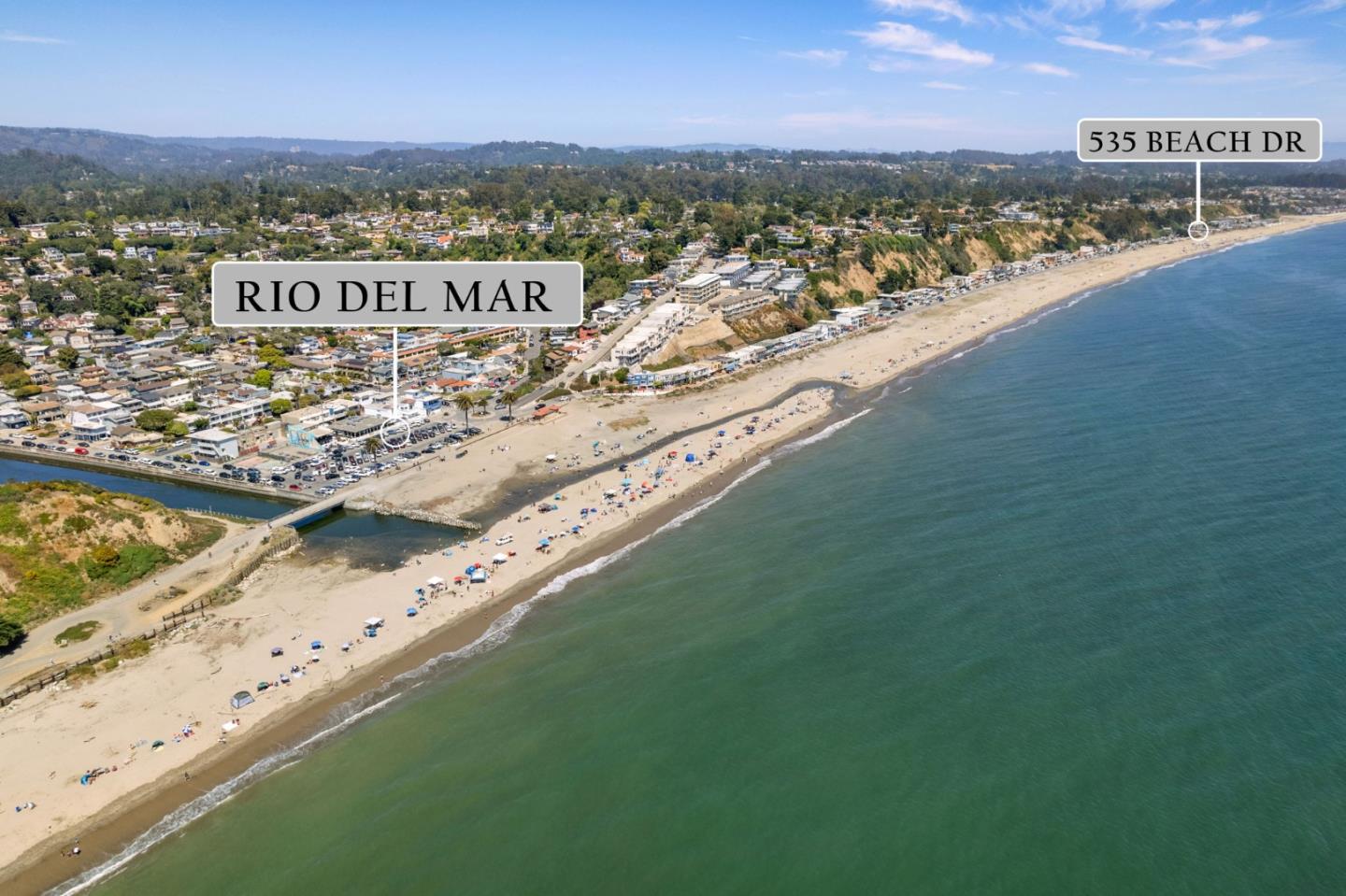 535 Beach Drive Aptos, CA 95003 - Photo 9 of 18 a view of a city and an ocean view