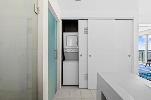 a room with storage and utility