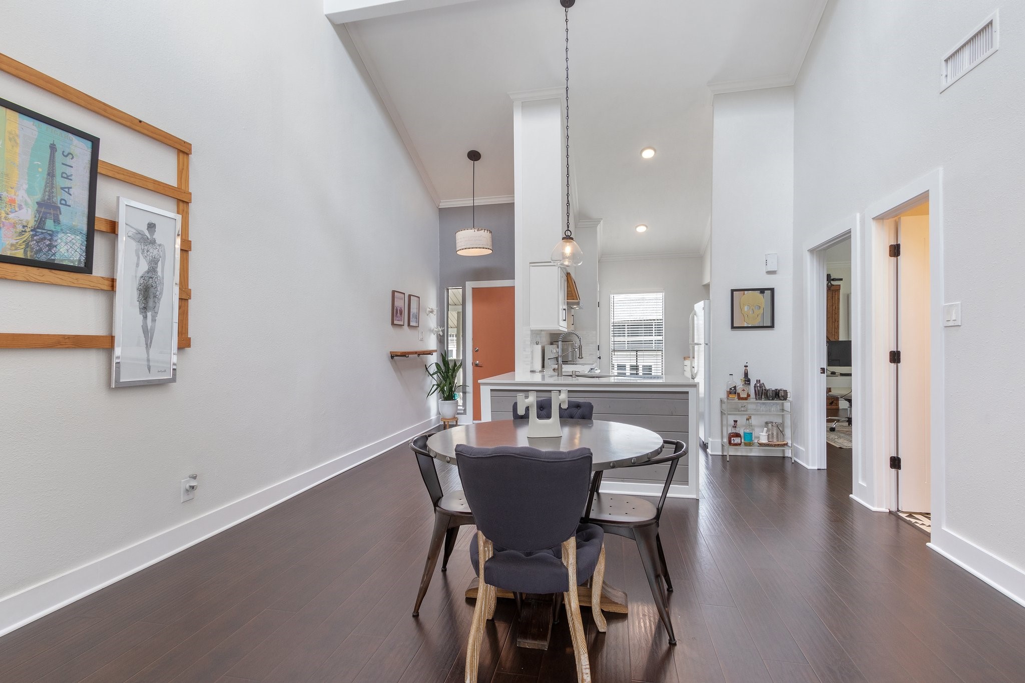 198 April Point Drive North Conroe, TX 77356 - Photo 15 of 34 a dining room with furniture and wooden floor