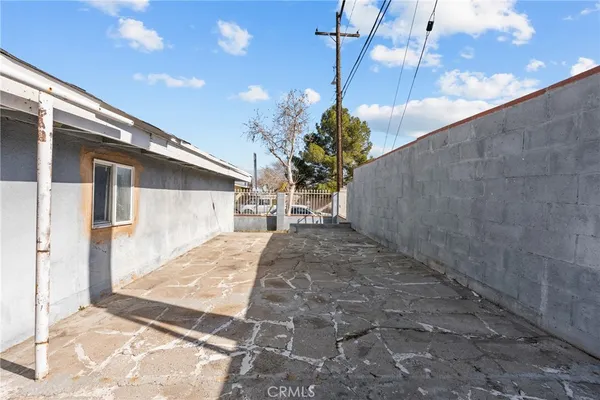 a view of a house with a patio
