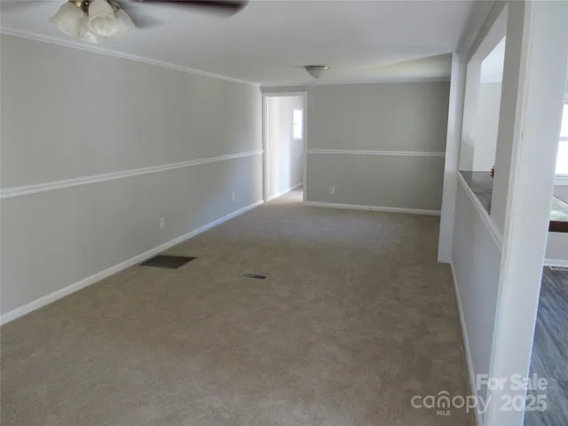 a view of empty room