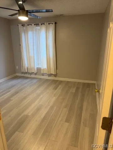 a view of a room with an empty space