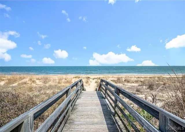 a view of balcony with furniture