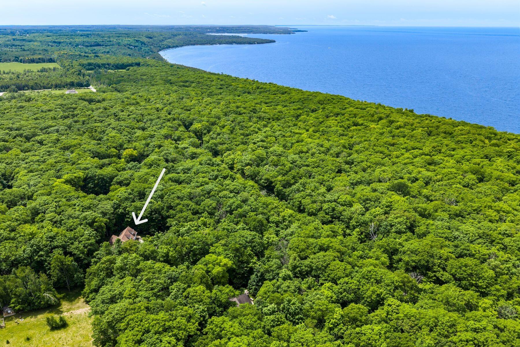 8974 Gibraltar Blf Road Gibraltar, WI 54212 - Photo 41 of 42 Aerial of Property
