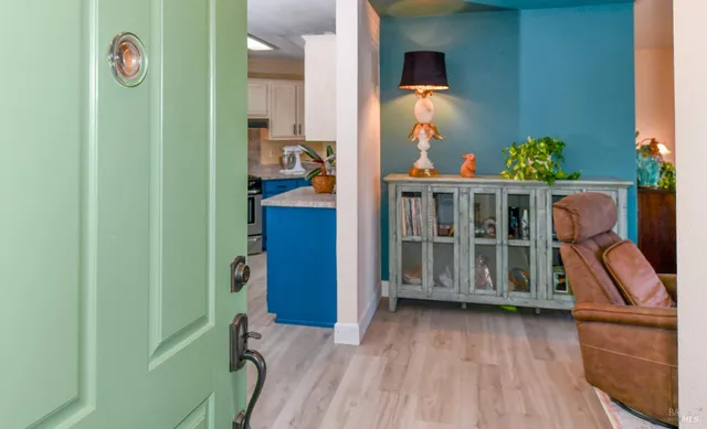 a view of front door and porch