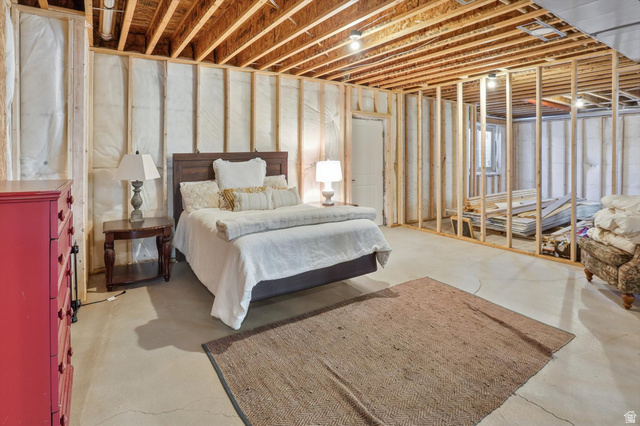 534 East Fish Hatchery Road Mantua, UT 84324 - Photo 53 of 87 Bedroom featuring concrete floors