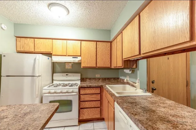 a kitchen with a refrigerator a stove a sink and a cabinets