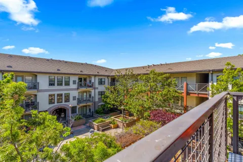 wooden floor with a balcony