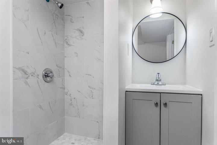 120 Grape Street Philadelphia, PA 19127 - Photo 19 of 24 a bathroom with a sink and a mirror
