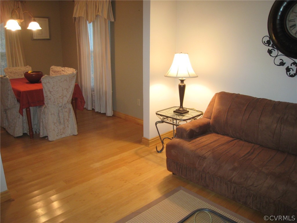 4512 Rabbit Foot Lane North Chesterfield, VA 23236 - Photo 13 of 46 Living room to dining room, super solid bamboo flo