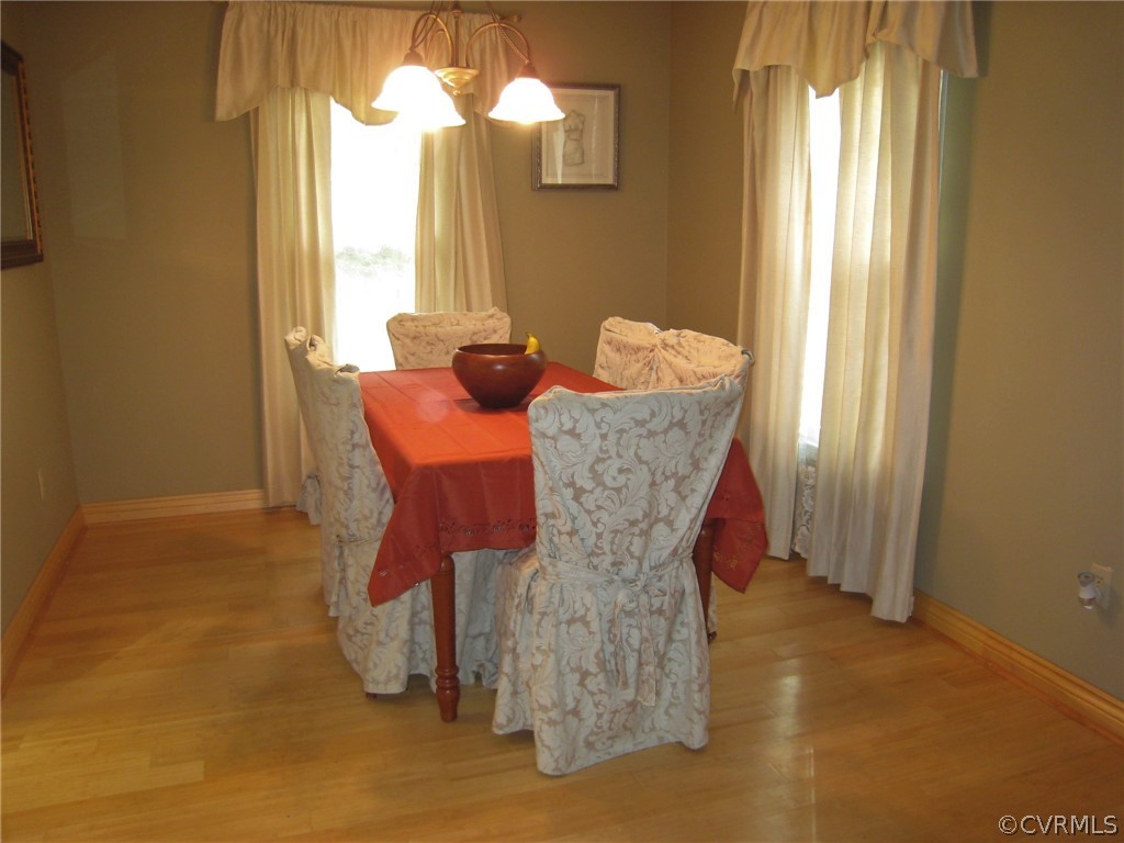 4512 Rabbit Foot Lane North Chesterfield, VA 23236 - Photo 15 of 46 Bamboo flooring, wooden trim, chandalier, lots of