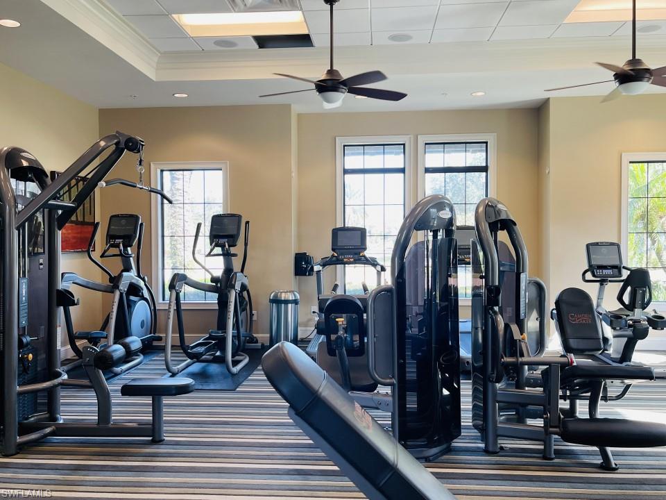 16163 Cartwright Lane Naples, FL 34110 - Photo 33 of 35 a view of a room with gym equipment
