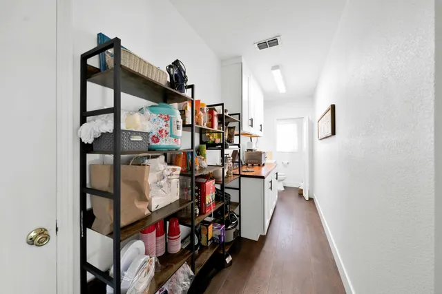 a view of a storage & utility room