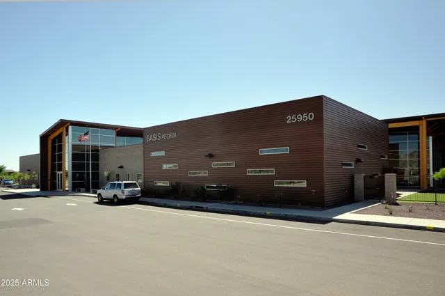 a car parked in front of a building
