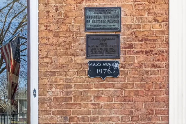 a building with a door and a shower