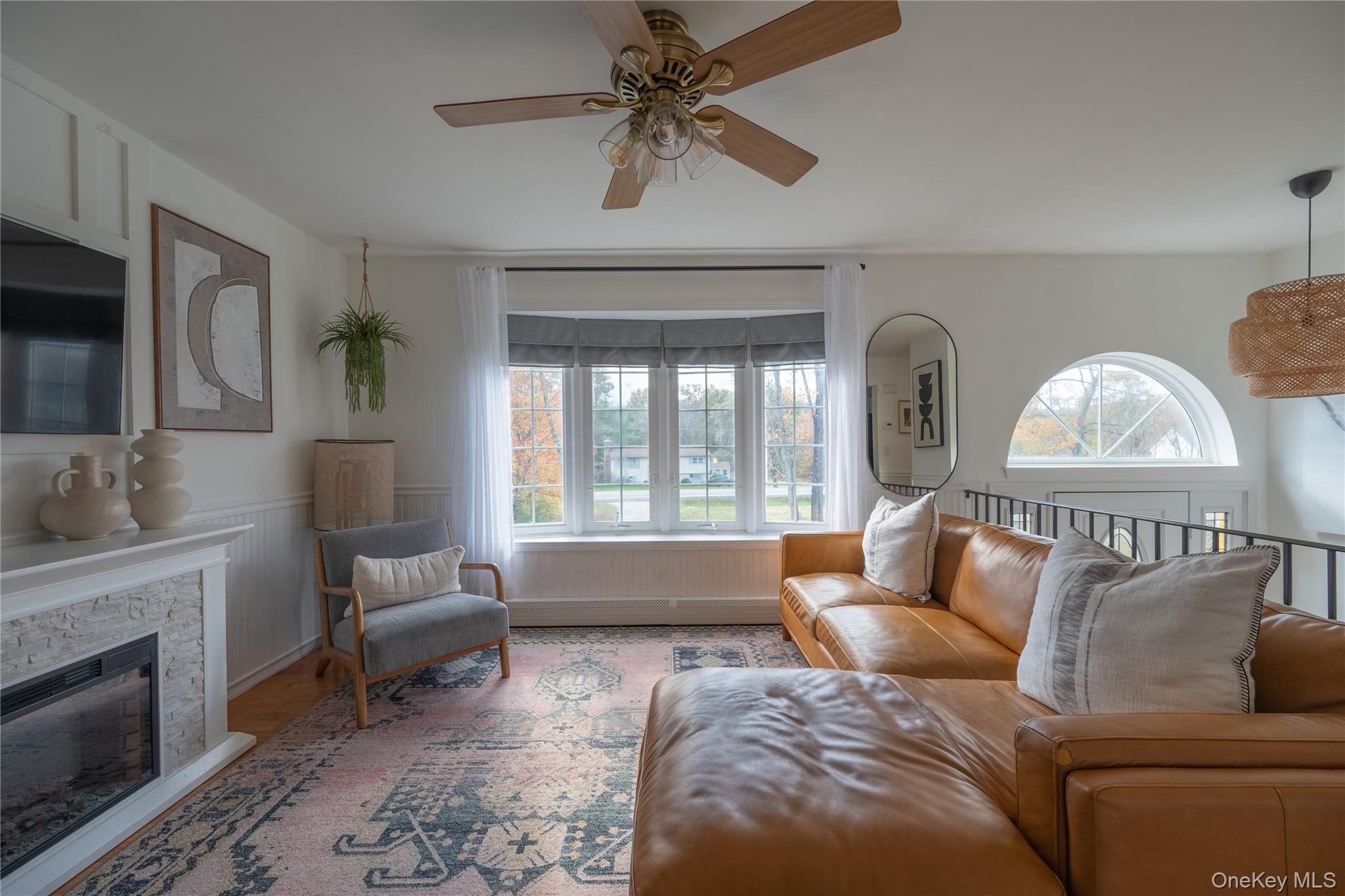 13 Hamilton Road Pine Bush, NY 12566 - Photo 12 of 46 a living room with furniture and a fireplace