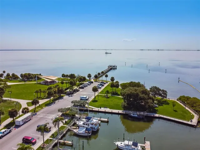 an aerial view of a city