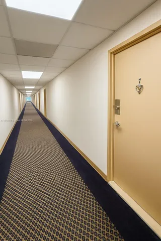 a view of hallway with stairs