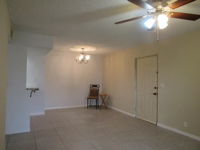 a view of an empty room