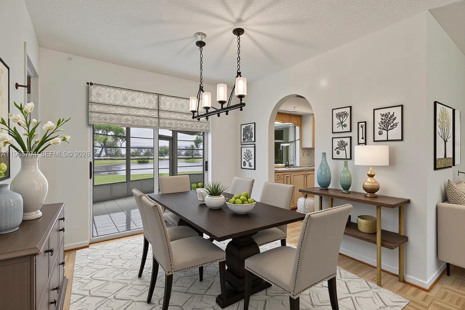 9306 Northwest 80th Street Tamarac, FL 33321 - Photo 4 of 45 a view of a dining room with furniture window and outside view