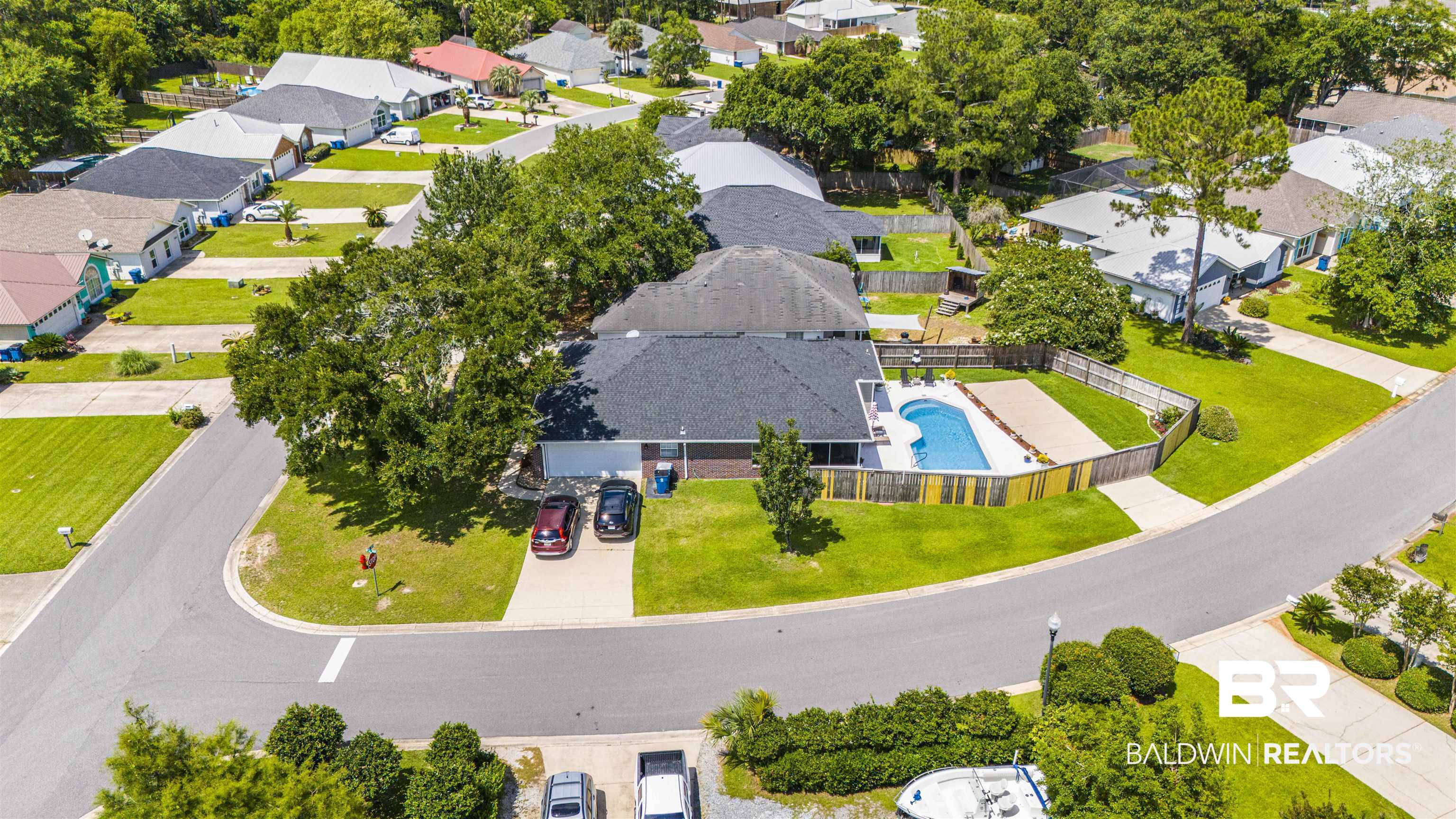 4620 Pine Boulevard Orange Beach, AL 36561 - Photo 47 of 49 Aerial perspective of suburban area with a pool