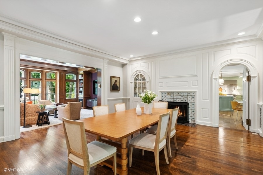 855 Sheridan Road Highland Park, IL 60035 - Photo 13 of 62 a dining room with furniture window and wooden floor