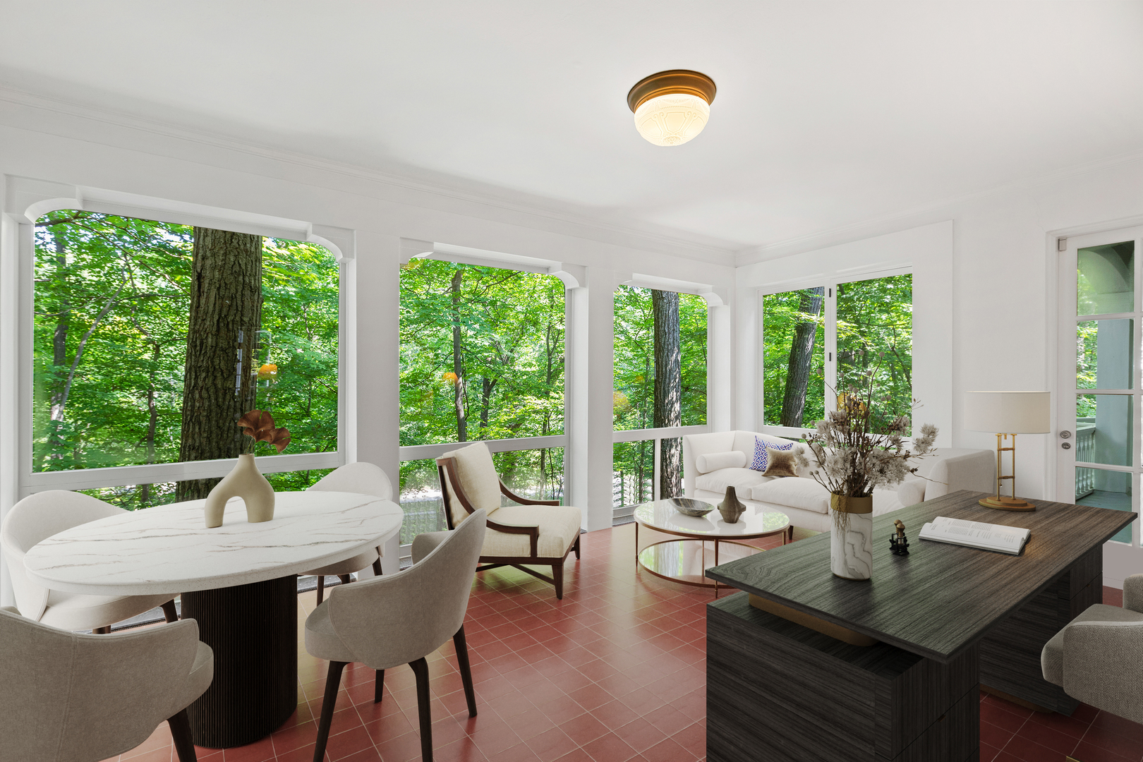 855 Sheridan Road Highland Park, IL 60035 - Photo 18 of 62 a view of a dining room with furniture window and outside view