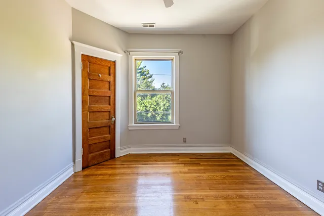 an empty room with window