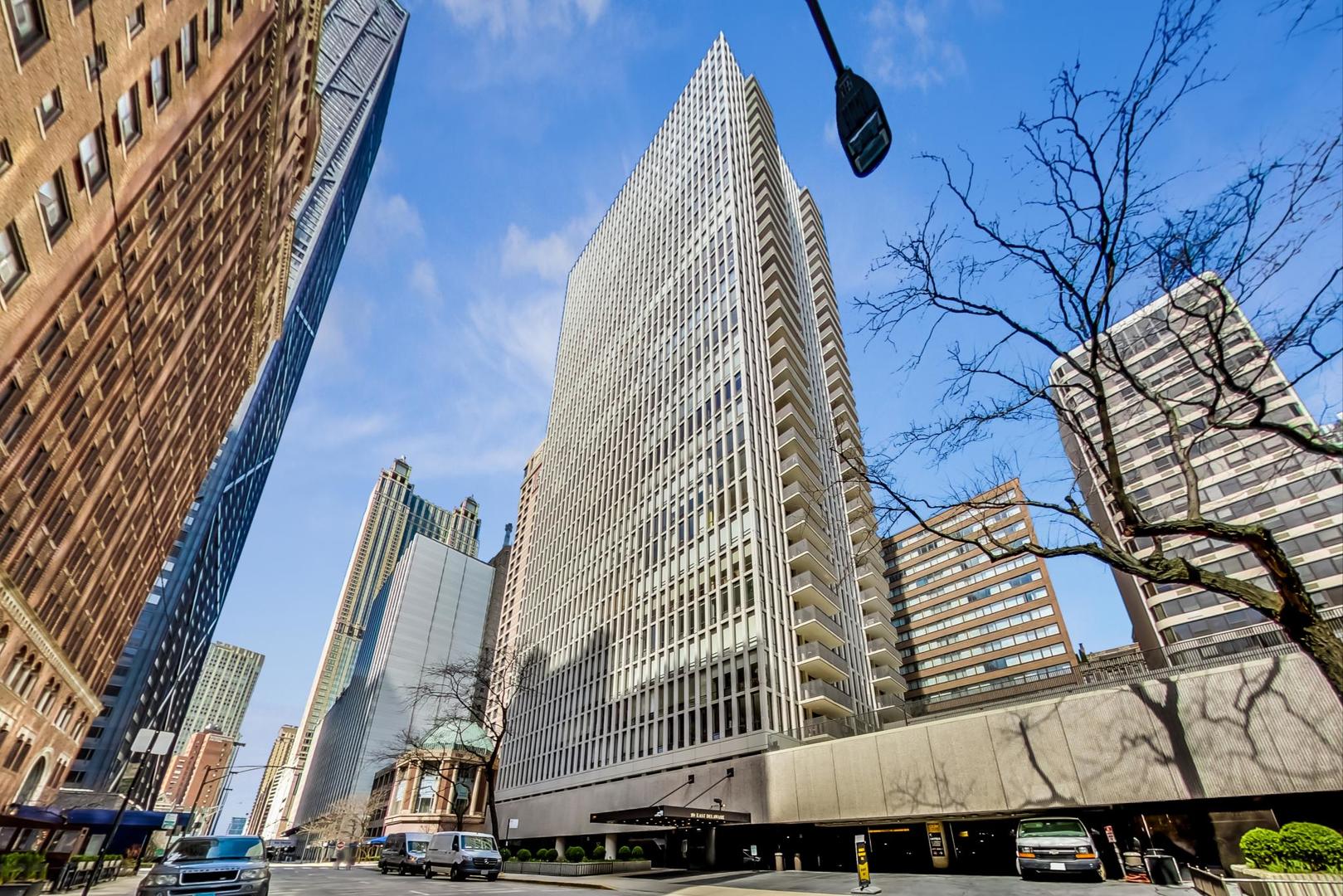 a view of a tall building