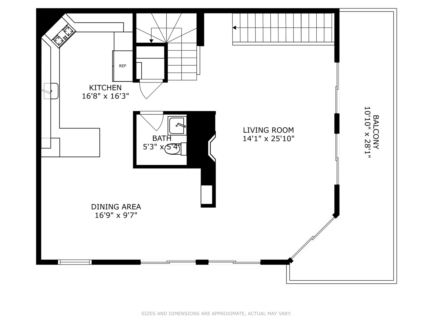 1606 North Mohawk Street, Unit B Chicago, IL 60614 - Photo 27 of 29 a picture of a floor plan