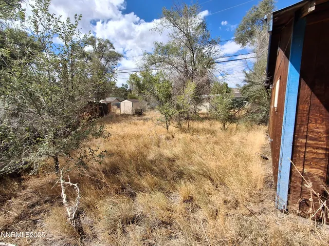 a backyard of a house