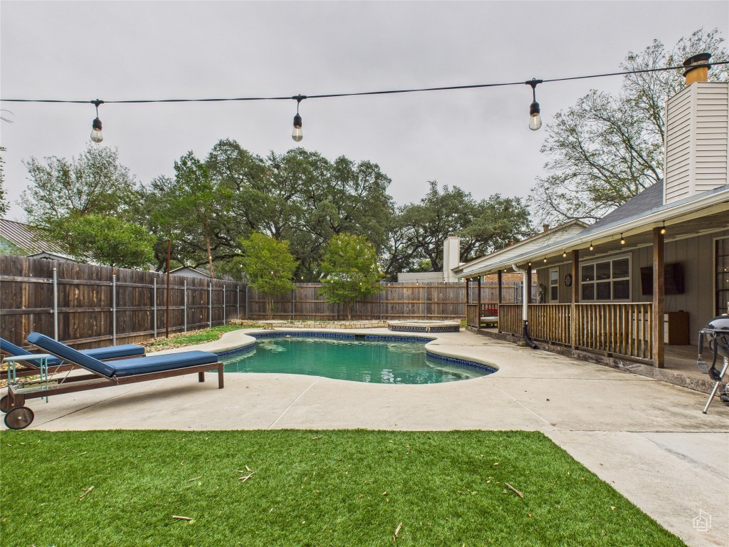 1404 Lance Way Austin, TX 78758 - Photo 24 of 29 a view of a backyard with a slide