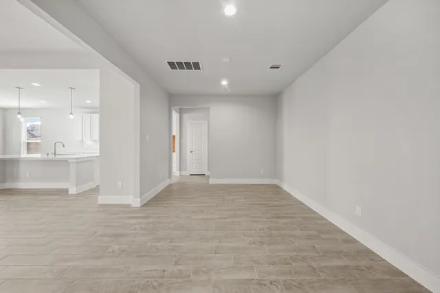 a view of an empty room