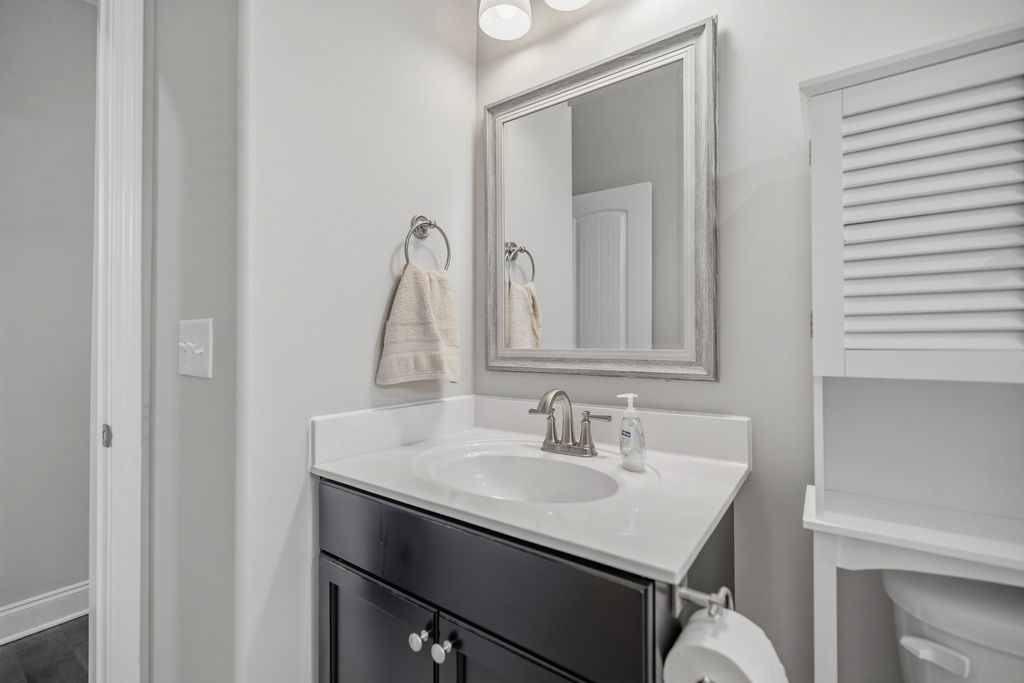 139 Olde Towne Drive Anderson, SC 29621 - Photo 18 of 26 A well-appointed bathroom vanity with a spacious sink and elegant fixtures awaits.