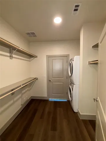 a view of a walk in closet