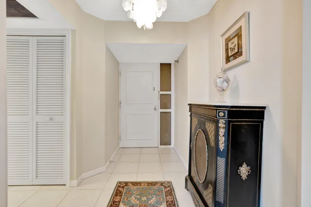 a view of a room with an empty space